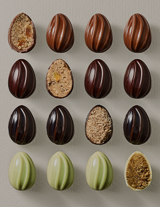 Oeufs de P&acirc;ques pralin&eacute;s