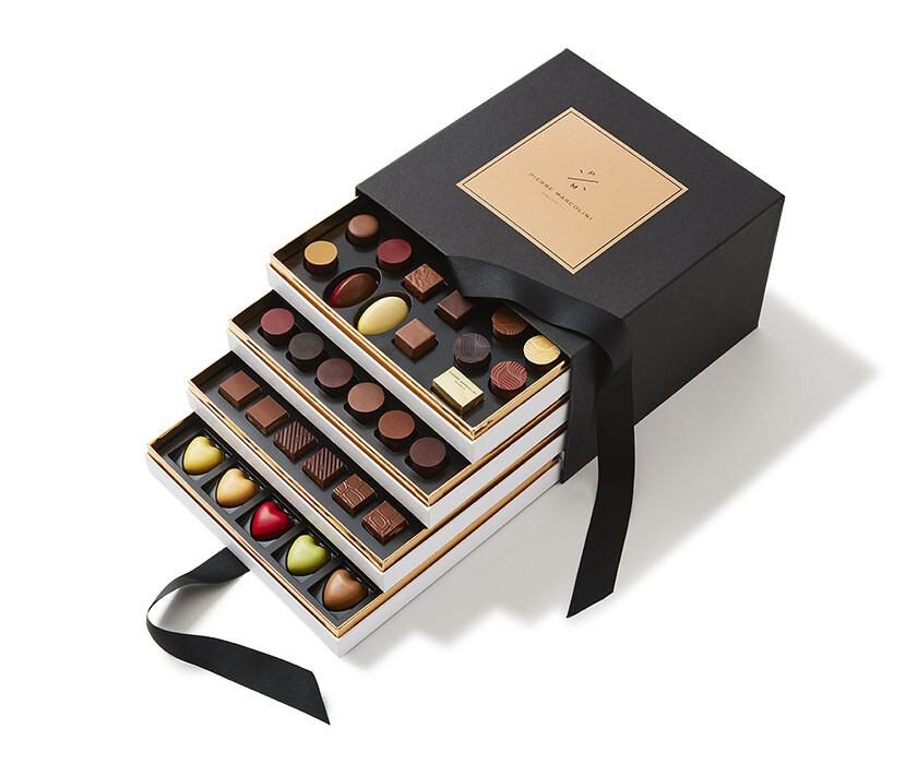 Coffret 4 tiroirs collection coffrets cadeaux pierre marcolini