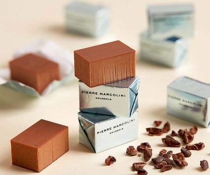 Barre de chocolats de 5 Petits Bonheurs praliné gianduja Chocolats Pralinés Pierre Marcolini