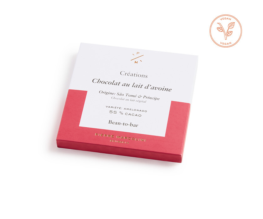 Tablette vegan chocolat au lait d\'avoine  pierre marcolini