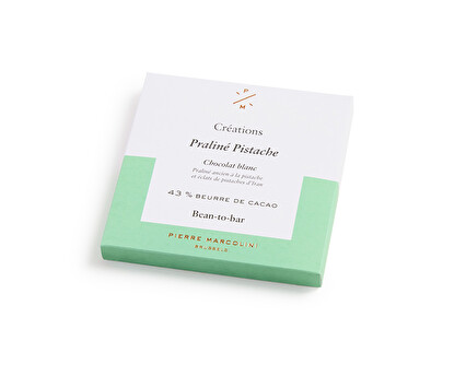 Tablette praliné pistache  Pierre Marcolini