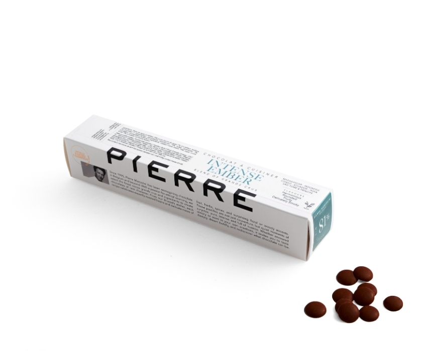 Réglette chocolat à cuisiner intense ember pierre marcolini