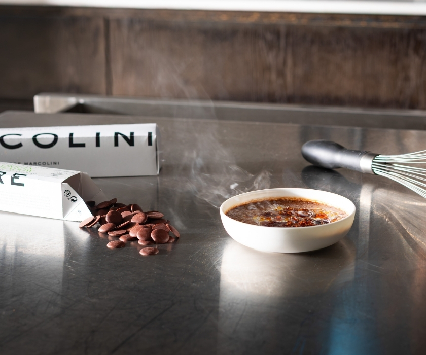 Réglette chocolat à cuisiner intense ember pierre marcolini