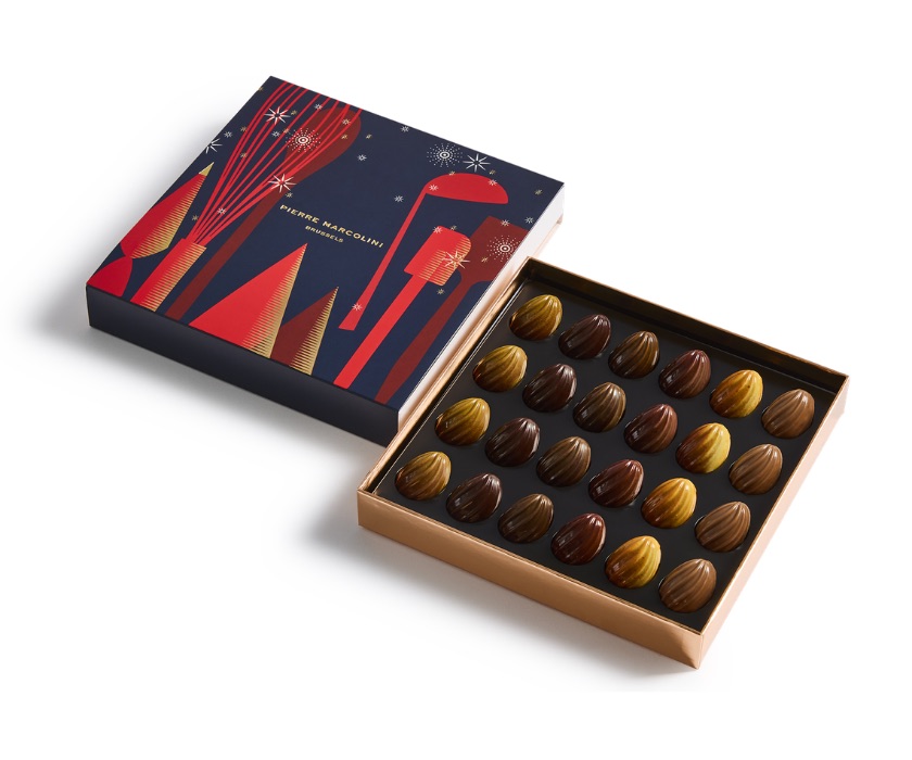 Malline 24 cabosses de no&euml;l  pierre marcolini