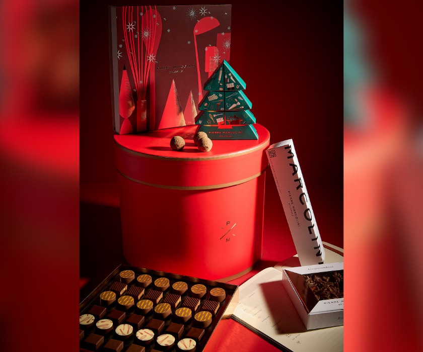 Bo&icirc;te chapeau de no&euml;l  pierre marcolini