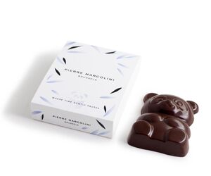 Coffret panda au chocolat noir