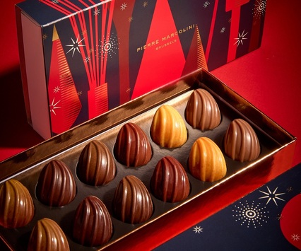 Plumier 12 cabosses de Noël  Pierre Marcolini
