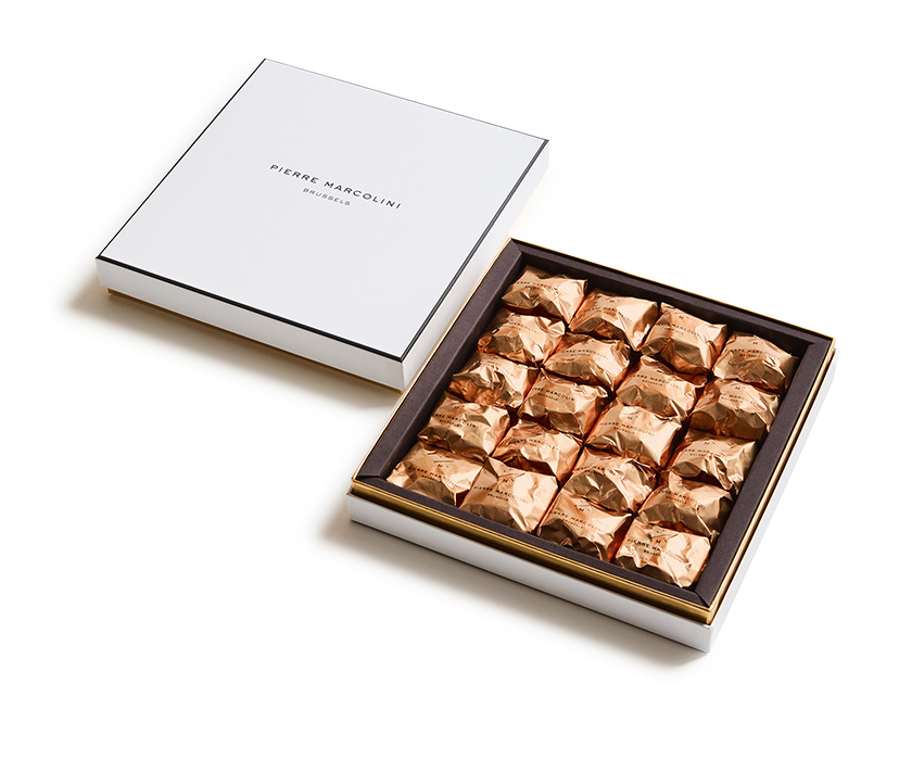 Coffret de 20 marrons glac&eacute;s gourmandises pierre marcolini